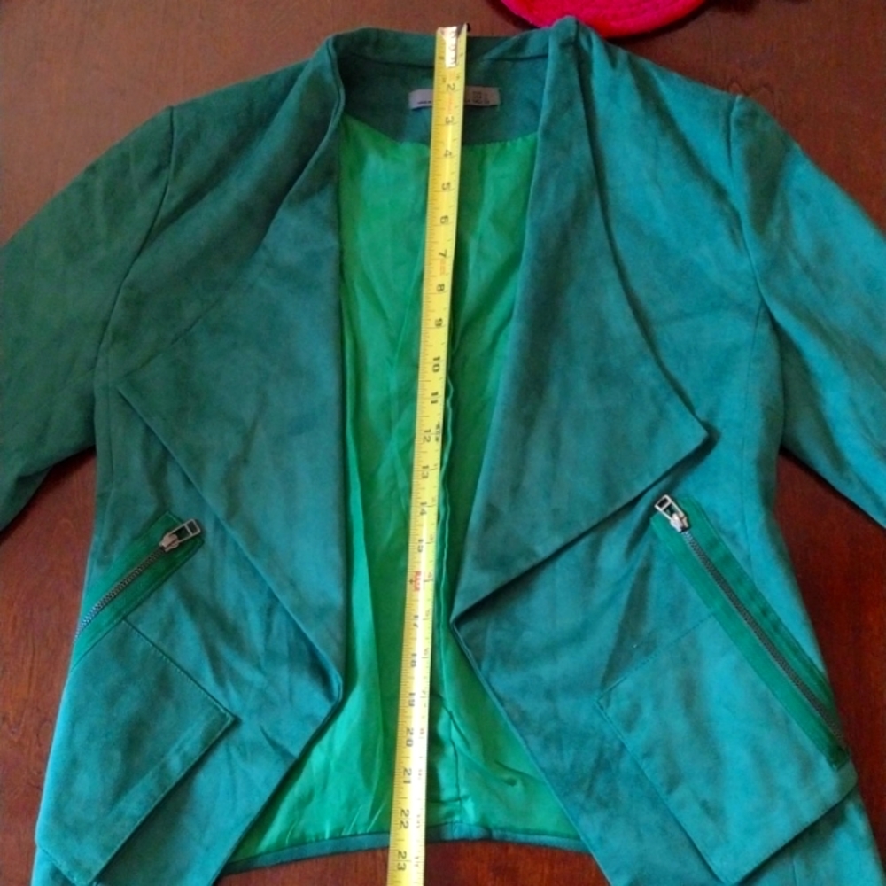 OZL Green Suede Blazer
